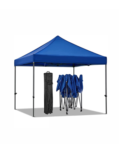 Gazebo pieghevole 3x3mt Hobby mercatini colore BLU - 1