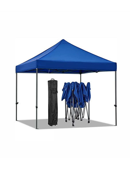 Gazebo pieghevole 3x3mt Hobby mercatini colore BLU - 1