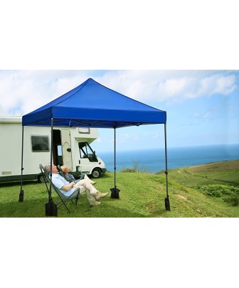 Gazebo pieghevole 3x3mt Hobby mercatini colore BLU - 1 2
