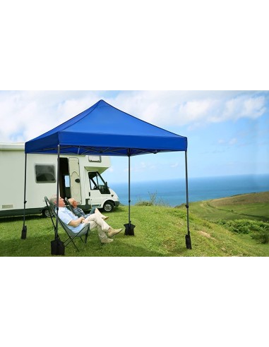 Gazebo pieghevole 3x3mt Hobby mercatini colore BLU - 2