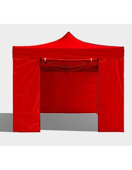 3x4.5 MT ROSSO Gazebo pieghevole impermeabile con pareti Acciaio 3cm - 13
