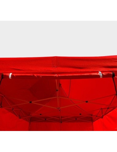 3x4.5 MT ROSSO Gazebo pieghevole impermeabile con pareti Acciaio 3cm - 14