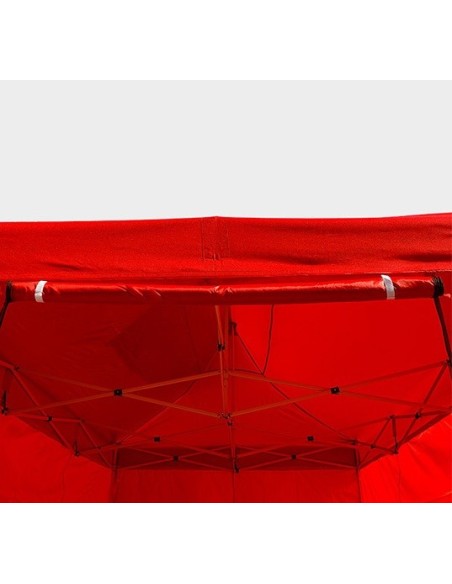 3x4.5 MT ROSSO Gazebo pieghevole impermeabile con pareti Acciaio 3cm - 14