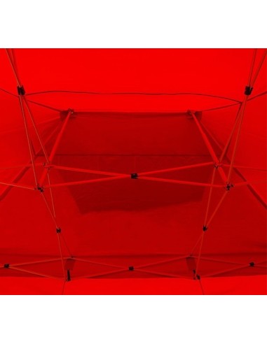 3x4.5 MT ROSSO Gazebo pieghevole impermeabile con pareti Acciaio 3cm - 17