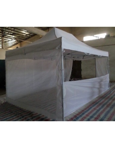 3x4.5 MT BIANCO Gazebo pieghevole impermeabile con pareti Acciaio 3cm - 23