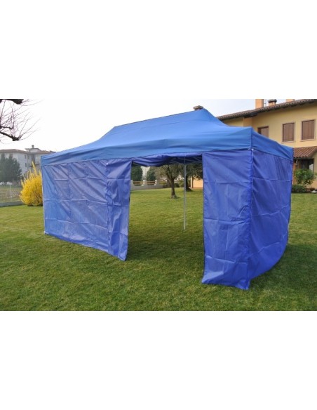 6x3 MT BLU Gazebo richiudibile impermeabile con pareti Acciaio 3cm - 29