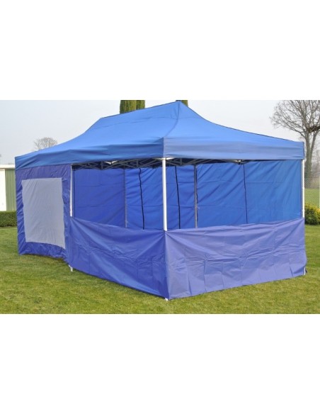 6x3 MT BLU Gazebo richiudibile impermeabile con pareti Acciaio 3cm - 30