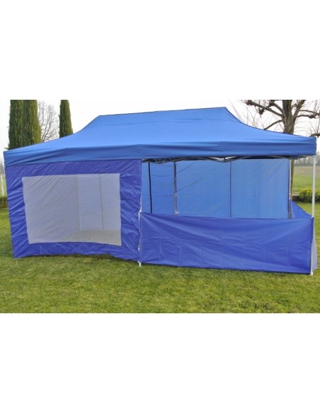 6x3 MT BLU Gazebo richiudibile impermeabile con pareti Acciaio 3cm - 31