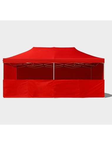3x6 MT ROSSO Gazebo pieghevole impermeabile con pareti Acciaio 3cm - 16