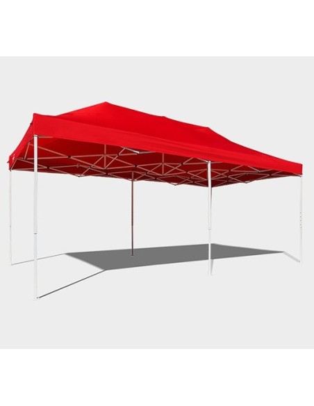 3x6 MT ROSSO Gazebo pieghevole impermeabile con pareti Acciaio 3cm - 14