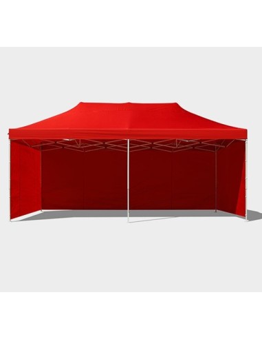 3x6 MT ROSSO Gazebo pieghevole impermeabile con pareti Acciaio 3cm - 15
