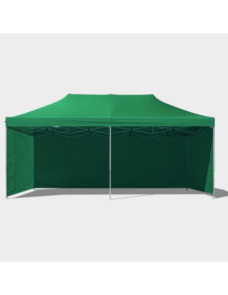 3x6 MT VERDE Gazebo pieghevole impermeabile con pareti Acciaio 3cm - 15