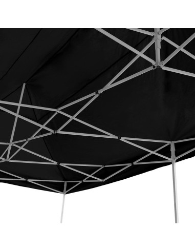 3x6 MT NERO Gazebo pieghevole impermeabile con pareti Acciaio 3cm - 24
