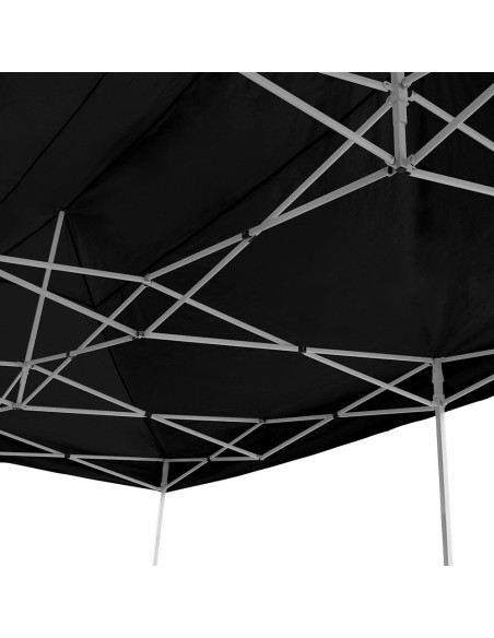 3x6 MT NERO Gazebo pieghevole impermeabile con pareti Acciaio 3cm - 24
