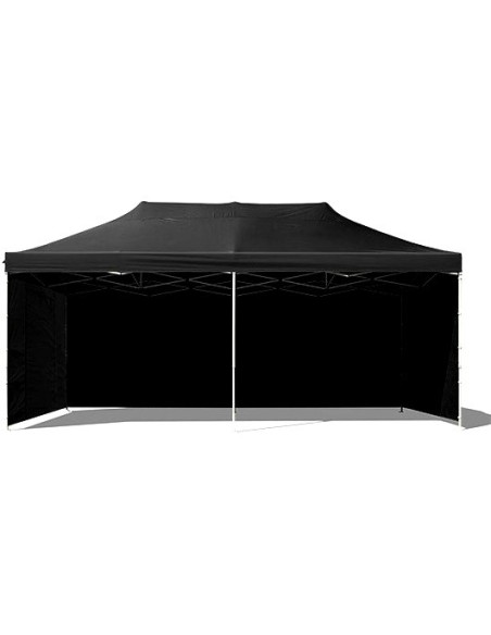 3x6 MT NERO Gazebo pieghevole impermeabile con pareti Acciaio 3cm - 14