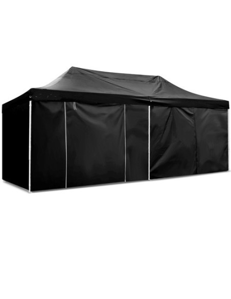 3x6 MT NERO Gazebo pieghevole impermeabile con pareti Acciaio 3cm - 22