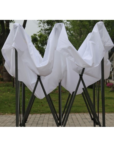 3x3 MT BIANCO Gazebo pieghevole impermeabile con pareti Acciaio 3cm - 11