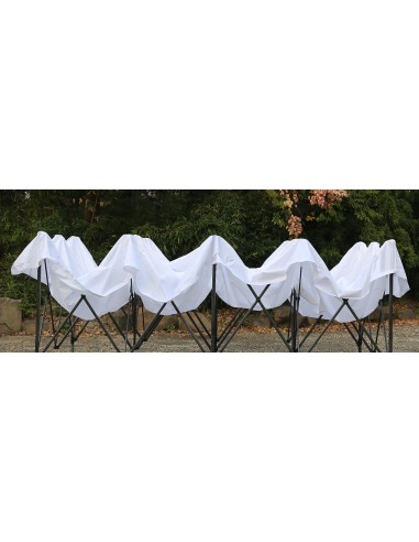3x6 MT BIANCO Gazebo pieghevole impermeabile con pareti - 3