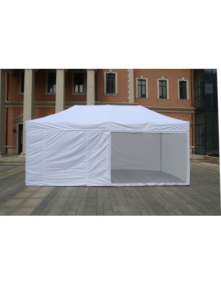 3x6 MT BIANCO Gazebo pieghevole impermeabile con pareti - 7