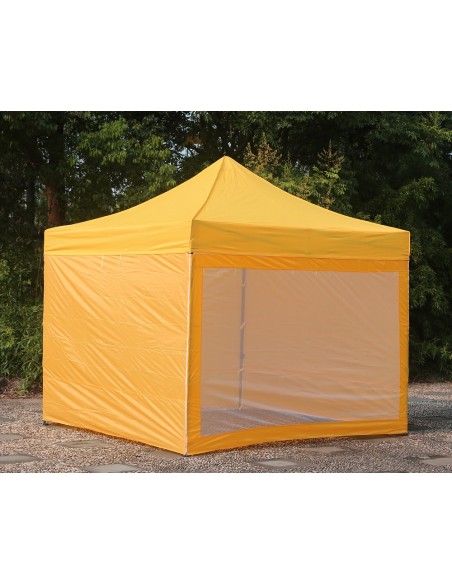 3x3 MT GIALLO Gazebo pieghevole impermeabile con pareti Acciaio 3cm - 2