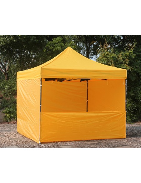 3x3 MT GIALLO Gazebo pieghevole impermeabile con pareti Acciaio 3cm - 4