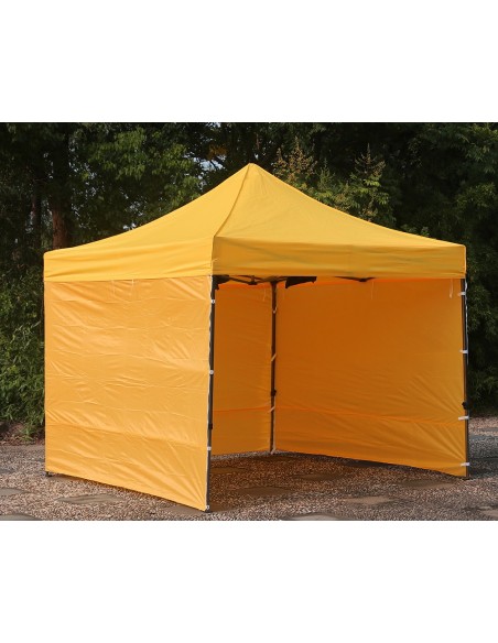 3x3 MT GIALLO Gazebo pieghevole impermeabile con pareti Acciaio 3cm - 5