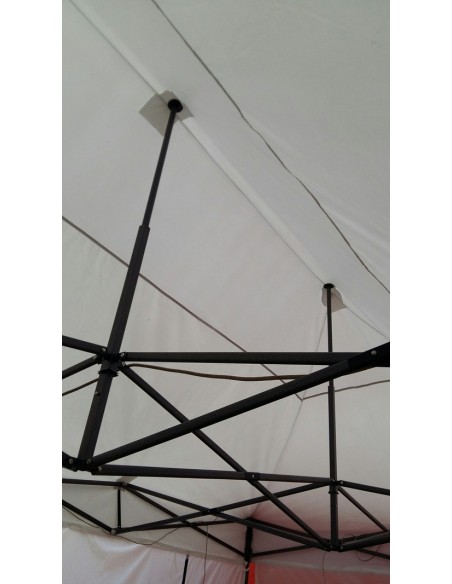 3x3 MT BIANCO Gazebo pieghevole impermeabile con pareti Acciaio 3cm - 18