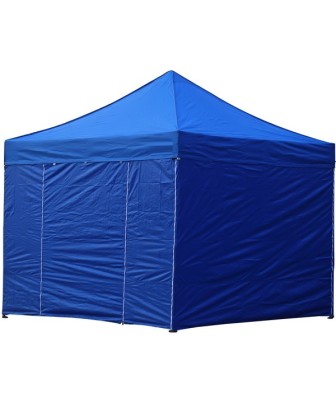 3x3 MT BLU Gazebo pieghevole impermeabile con pareti Acciaio 3cm - 1 2
