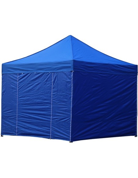 3x3 MT BLU Gazebo pieghevole impermeabile con pareti Acciaio 3cm - 2