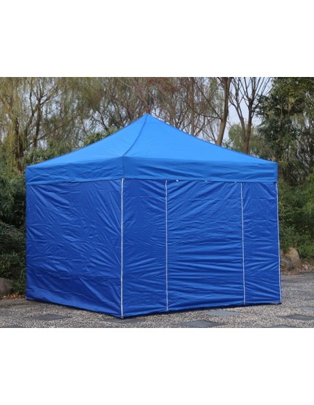 3x3 MT BLU Gazebo pieghevole impermeabile con pareti Acciaio 3cm - 4