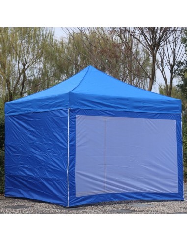 3x3 MT BLU Gazebo pieghevole impermeabile con pareti Acciaio 3cm - 5