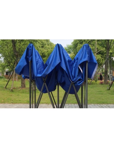 3x3 MT BLU Gazebo pieghevole impermeabile con pareti Acciaio 3cm - 8