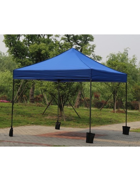 3x3 MT BLU Gazebo pieghevole impermeabile con pareti Acciaio 3cm - 9
