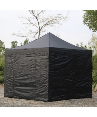 3x3 MT NERO Gazebo pieghevole impermeabile con pareti Acciaio 3cm - 1 2