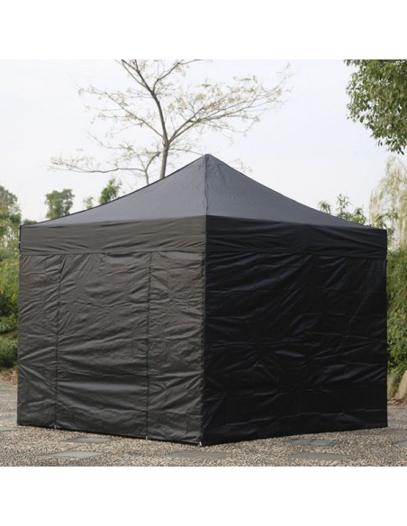 3x3 MT NERO Gazebo pieghevole impermeabile con pareti Acciaio 3cm - 2