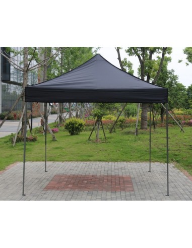 3x3 MT NERO Gazebo pieghevole impermeabile con pareti Acciaio 3cm - 4