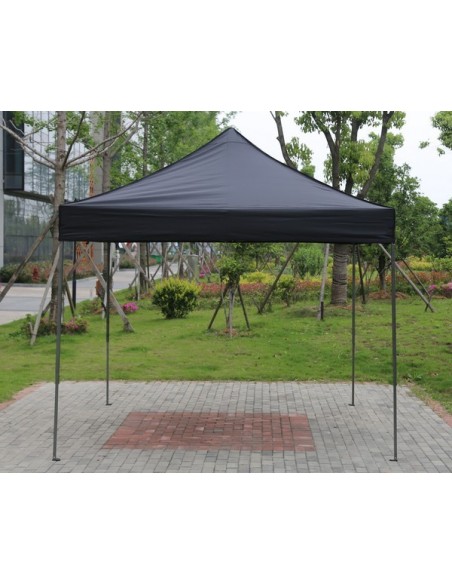 3x3 MT NERO Gazebo pieghevole impermeabile con pareti Acciaio 3cm - 4