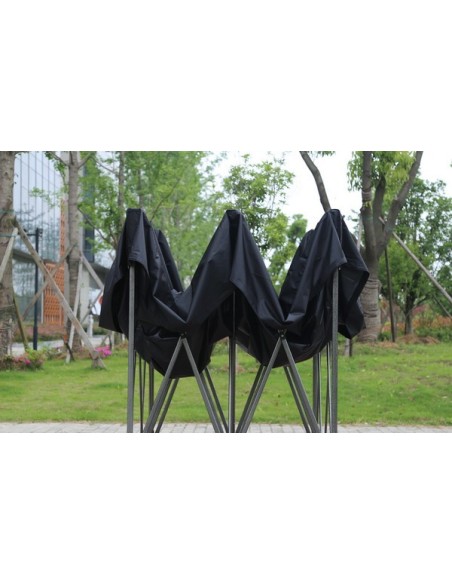 3x3 MT NERO Gazebo pieghevole impermeabile con pareti Acciaio 3cm - 15