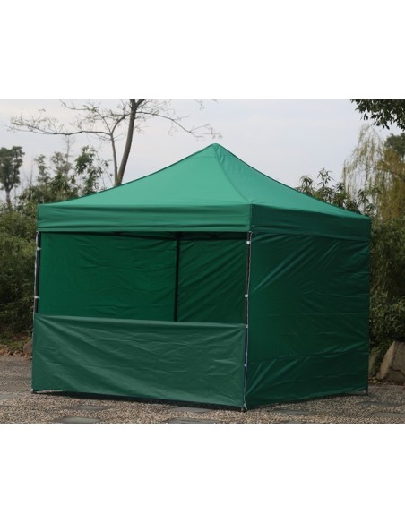 3x3 MT VERDE Gazebo pieghevole impermeabile con pareti Acciaio 3cm - 4