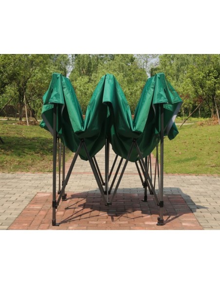 3x3 MT VERDE Gazebo pieghevole impermeabile con pareti Acciaio 3cm - 10