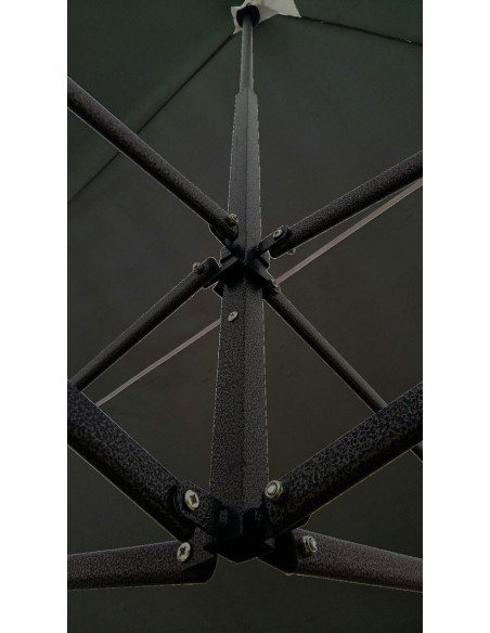 3x3 MT NERO Gazebo pieghevole impermeabile con pareti Acciaio 3cm - 22