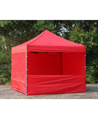 3x3 MT ROSSO Gazebo pieghevole impermeabile con pareti Acciaio 3cm - 1 2