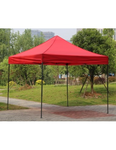 3x3 MT ROSSO Gazebo pieghevole impermeabile con pareti Acciaio 3cm - 6