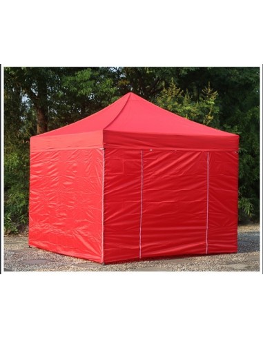 3x3 MT ROSSO Gazebo pieghevole impermeabile con pareti Acciaio 3cm - 7