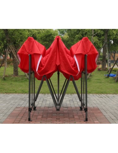 3x3 MT ROSSO Gazebo pieghevole impermeabile con pareti Acciaio 3cm - 11