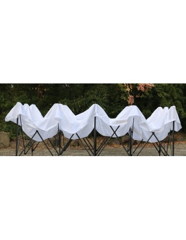 3x6 MT BIANCO Gazebo pieghevole impermeabile con pareti - 13