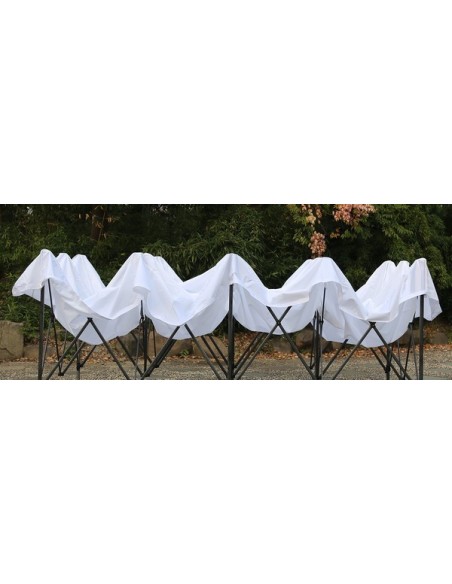 3x6 MT BIANCO Gazebo pieghevole impermeabile con pareti - 13