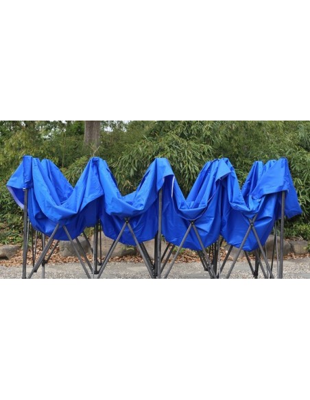6x3 MT BLU Gazebo richiudibile impermeabile con pareti Acciaio 3cm - 3