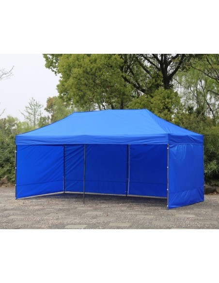 6x3 MT BLU Gazebo richiudibile impermeabile con pareti Acciaio 3cm - 5
