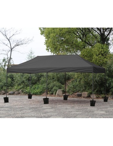 3x6 MT NERO Gazebo pieghevole impermeabile con pareti Acciaio 3cm - 7